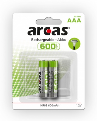 ARCAS NI-MH R03 MICRO AAA 600mA BP2 | Arcas