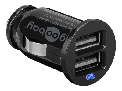 Twin USB Car Charger (2x USB) | Goobay | Goodbay Dual USB car charger 2,1A | 5 V