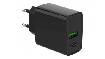 Gembird 2-port 20W USB Fast Charger | TA-UC-PDQC20-01-BK