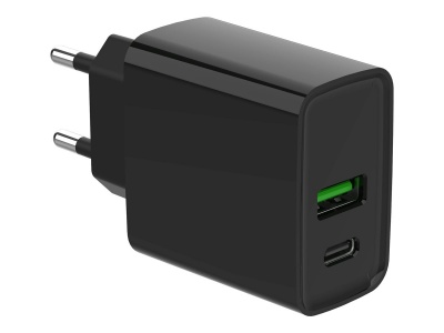 Gembird 2-port 20W USB Fast Charger | TA-UC-PDQC20-01-BK