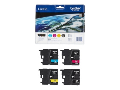 TIN Brother Tinte LC-985 Value Pack (BK/C/M/Y) | Brother