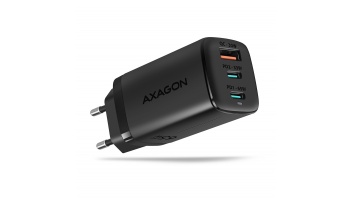 AXAGON GaN wallcharger 3x port (USB-A + 2x USB-C), 65W | ACU-DPQ65