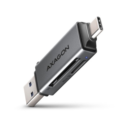 AXAGON Mobile USB 3.2 Gen 1 MINI card reader with USB-C and USB-A connectors | CRE-DAC