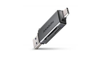 AXAGON Mobile USB 3.2 Gen 1 MINI card reader with USB-C and USB-A connectors | CRE-DAC