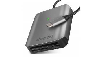 AXAGON Aluminum high-speed USB-C 3.2 Gen 1 memory card reader, 3 slots | CRE-S3C