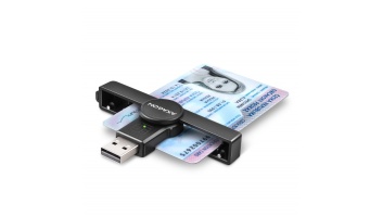 AXAGON Foldable pocket USB-A contact Smart/ID card reader | CRE-SMPA