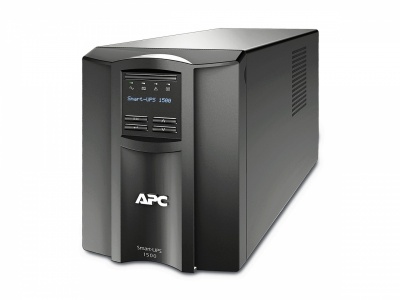 APC Smart-UPS, Line Interactive, 1500VA, Tower, 230V, 8x IEC C13 outlets, SmartConnect Port+SmartSlot, AVR, LCD, Black