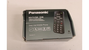 Panasonic | KX-TU160 | Easy Use Mobile Phone | Black | 69.2 g | DAMAGED PACKAGING