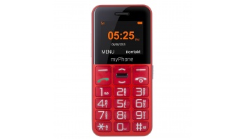 myPhone | Halo Easy | Red | 1.77 " | TFT | 24 MB | 32 MB | Single SIM | Bluetooth | Main camera resolution 0.3 MP | 1000 mAh