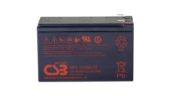 CSB Battery Battery 12V, 9Ah, AGM | UPS12460F2 | 460 W