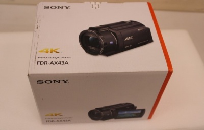 SALE OUT. Sony FDR-AX43A 4K Camcorder | 4K Camcorder | FDR-AX43A | DEMO | Black | Digital zoom 250 x | 3 " | BIONZ X | Image stabilizer | 3840 x 2160 pixels | Optical zoom 20 x | Wi-Fi