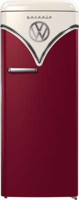 Gorenje Retro Refrigerator | OBRB615DR | Energy efficiency class D | Free standing | Larder | Height 152.5 cm | Fridge net capacity 225 L | Freezer net capacity 22 L | 38 dB | Red