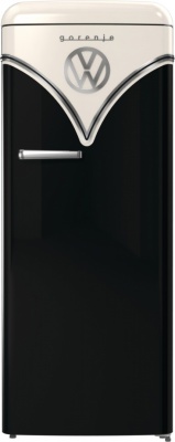 Gorenje Retro Refrigerator | OBRB615DBK | Energy efficiency class D | Free standing | Larder | Height 152.5 cm | Fridge net capacity 225 L | Freezer net capacity 22 L | 38 dB | Black