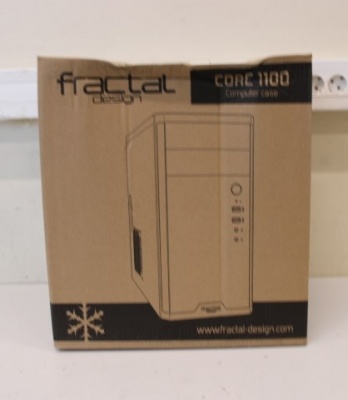 SALE OUT. Fractal Design Core 1100, Black | Fractal Design | CORE 1100 | Black | Micro ATX | DAMAGED PACKAGING | Power supply included No | ATX PSUs, up to 185mm if a typical-length optical drive is mounted