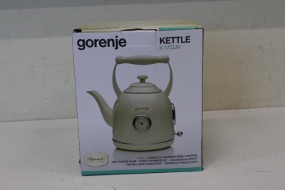 SALE OUT. | Gorenje Kettle | K17CLIN | Electric | 2000 W | 1.7 L | Plastic/Metal | 360° rotational base | Ivory | DAMAGED PACKAGING, DENT ON SIDE