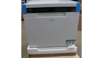 Candy | Dishwasher | CP 8F9FFW | Free-standing | Width 55 cm | Number of place settings 8 | Number of programs 8 | Energy efficiency class F | Display | White | DAMAGED PACKAGING