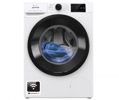 Gorenje Washing machine | WPNEI82A1SWIFI | Energy efficiency class A | Front loading | Washing capacity 8 kg | 1200 RPM | Depth 55 cm | Width 60 cm | Display | LED | Steam function | White