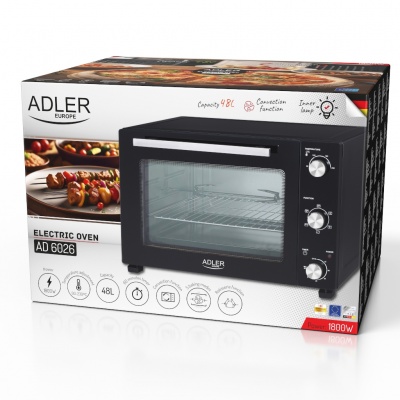 Adler Electric oven | AD 6026 | 48 L | 1800 W | Black