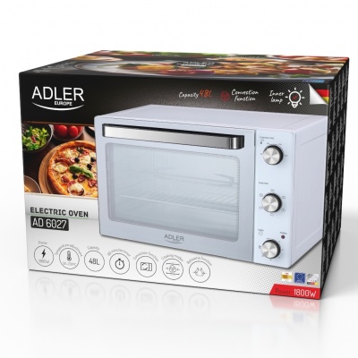 Adler Electric oven | AD 6027 | 48 L | 1800 W | White