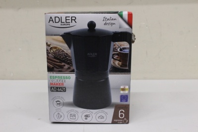 SALE OUT. Adler AD 4421 Espresso coffee maker, 320ml, Black | Adler | Espresso Coffee Maker | AD 4421 | Black | DAMAGED PACKAGING