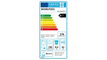 Whirlpool Dryer Machine with Heat Pump | W6 D84WB EE | Energy efficiency class A+++ | Front loading | 8 kg | LCD | Depth 65.6 cm | White