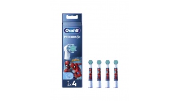 Oral-B Replacement Toothbrush Heads | EB10 4 refill Spiderman | Heads | For kids | Number of brush heads included 4