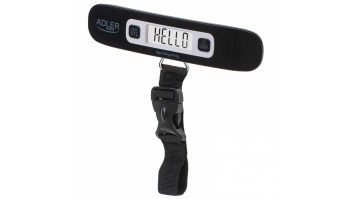Adler | Travel Luggage Scale | AD 8190 | Auto power off | Maximum weight (capacity) 50 kg | Low Battery Indicator; Overload Indicator; Measurement Range: From 50g to 50kg