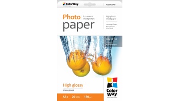 ColorWay High Glossy Photo Paper, 180g/m, A3+, 20pcs.
