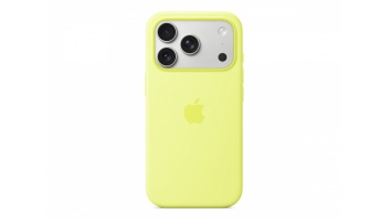 Apple iPhone 17 Pro Silicone Case with MagSafe – Neon Yellow | Apple