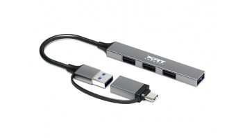 PORT CONNECT Hub USB 4 Ports Slim Combo for BtoC | PORT CONNECT