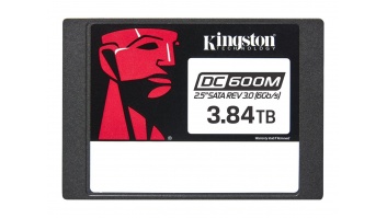 Kingston DC600M | 3840 GB | SSD form factor 2.5" | Solid-state drive interface SATA Rev. 3.0 | Read speed 560 MB/s | Write speed 530 MB/s