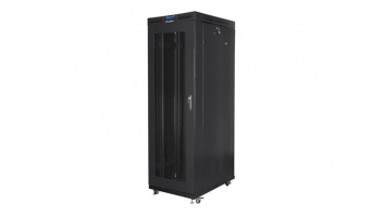 Lanberg | Rack cabinet 19" free-standing 27U/800x1200 (flat pack) with mesh door, LCD | FF01-8227-23BL | Black