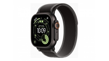 Apple Watch Ultra 3 GPS + Cellular 49mm Black Titanium Case with Black/Charcoal Trail Loop - S/M | Apple