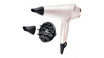 Remington | Hair dryer | ProLuxe AC9140 | 2400 W | Number of temperature settings 3 | Ionic function | Diffuser nozzle | White/Gold/Black