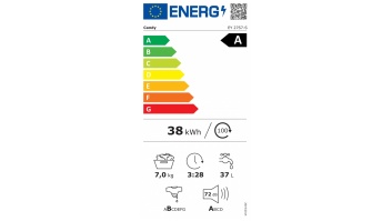 Candy EY 26SB7-S Washing Machine, A, Front loading, Capacity 7 kg, Depth 46.7 cm, 1200 RPM, White | Candy