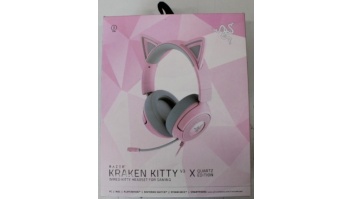 SALE OUT. Razer Kraken Kitty V3 X Headset, Quartz | SALE OUT. Razer Gaming Headset | Kraken Kitty V3 X | Wired | Over-Ear | Microphone | Quartz | DEMO | Warranty 24 month(s)